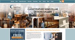 Desktop Screenshot of coastalcustomwinecellars.com